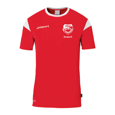 UHLSPORT AKTIVE T-Shirt SQUAD (inkl. Bedruckung) - Rot/Weiss - TSV Ofterdingen