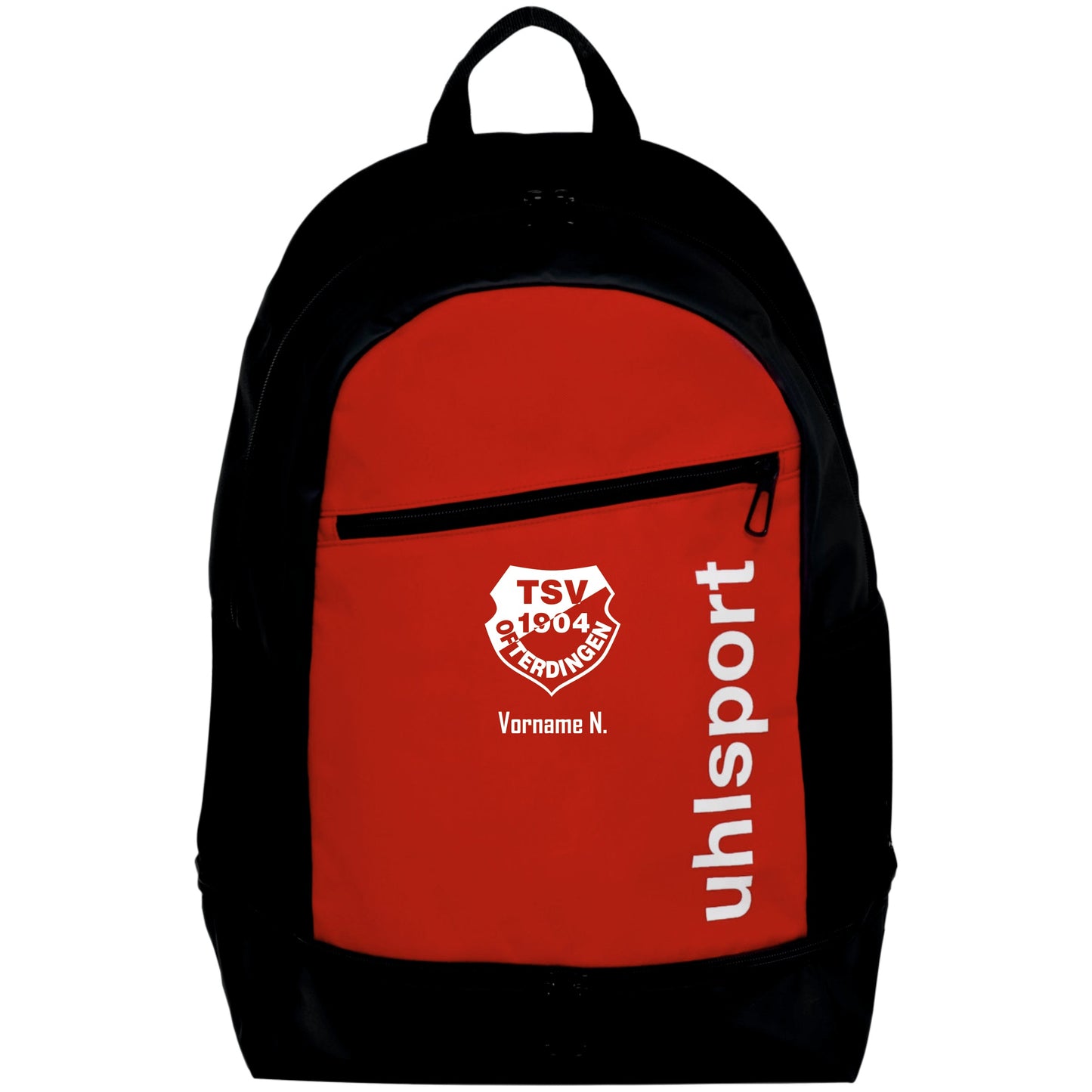 UHLSPORT Essential Rucksack (inkl. Bedruckung) - Schwarz/Rot - TSV Ofterdingen