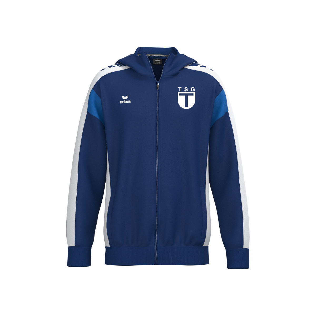 Erima CELEBRATE 125 Training Jacket with hood new navy/weiß (inkl. Bedruckung) - TSG Tübingen Kunstturnen