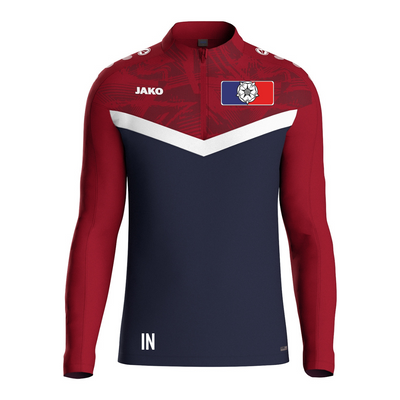 JAKO Ziptop Iconic marine/chili rot (inkl. Bedruckung) - SV Rosenfeld