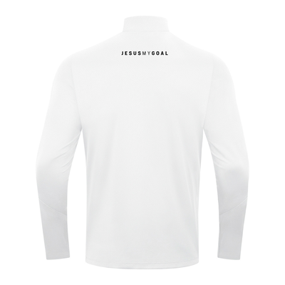 JAKO Zip Top POWER (inkl. Bedruckung) - Weiss - Fussball mit Vision