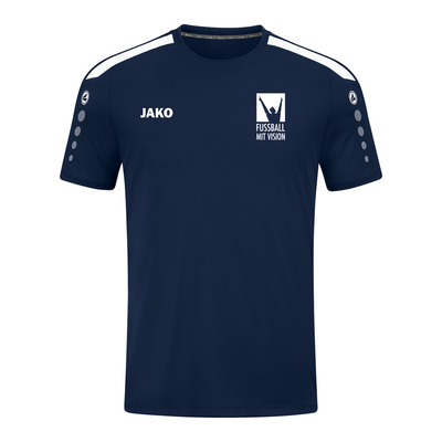 JAKO T-Shirt Power marine (inkl. Bedruckung) - Fussball mit Vision