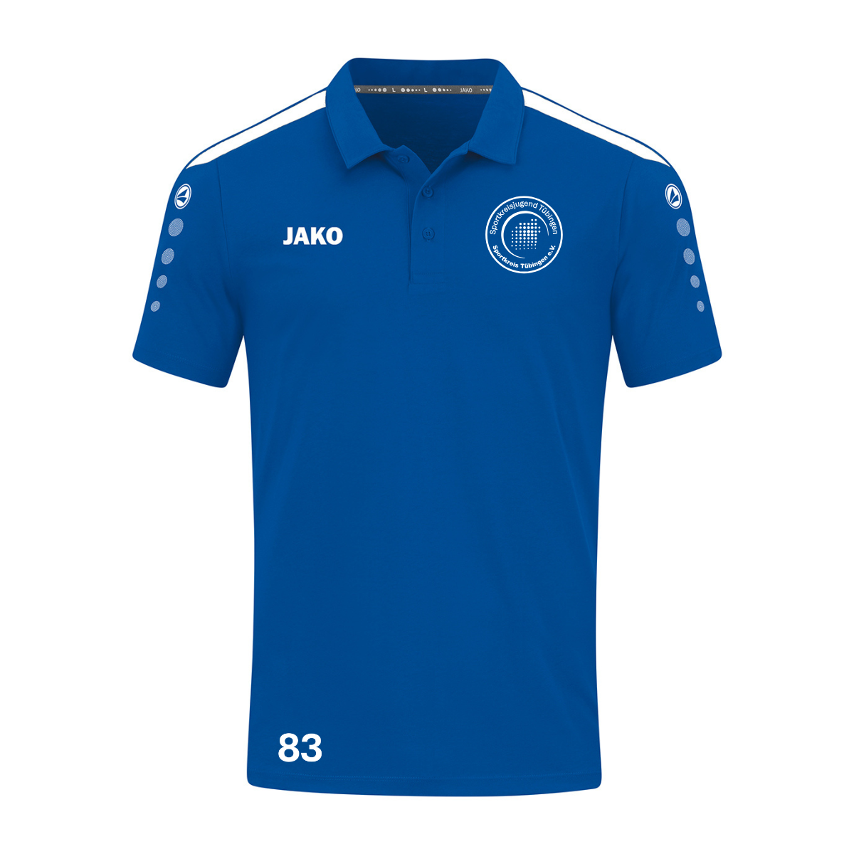 JAKO Polo POWER Blau (inkl. Bedruckung) - Sportkreis Tübingen