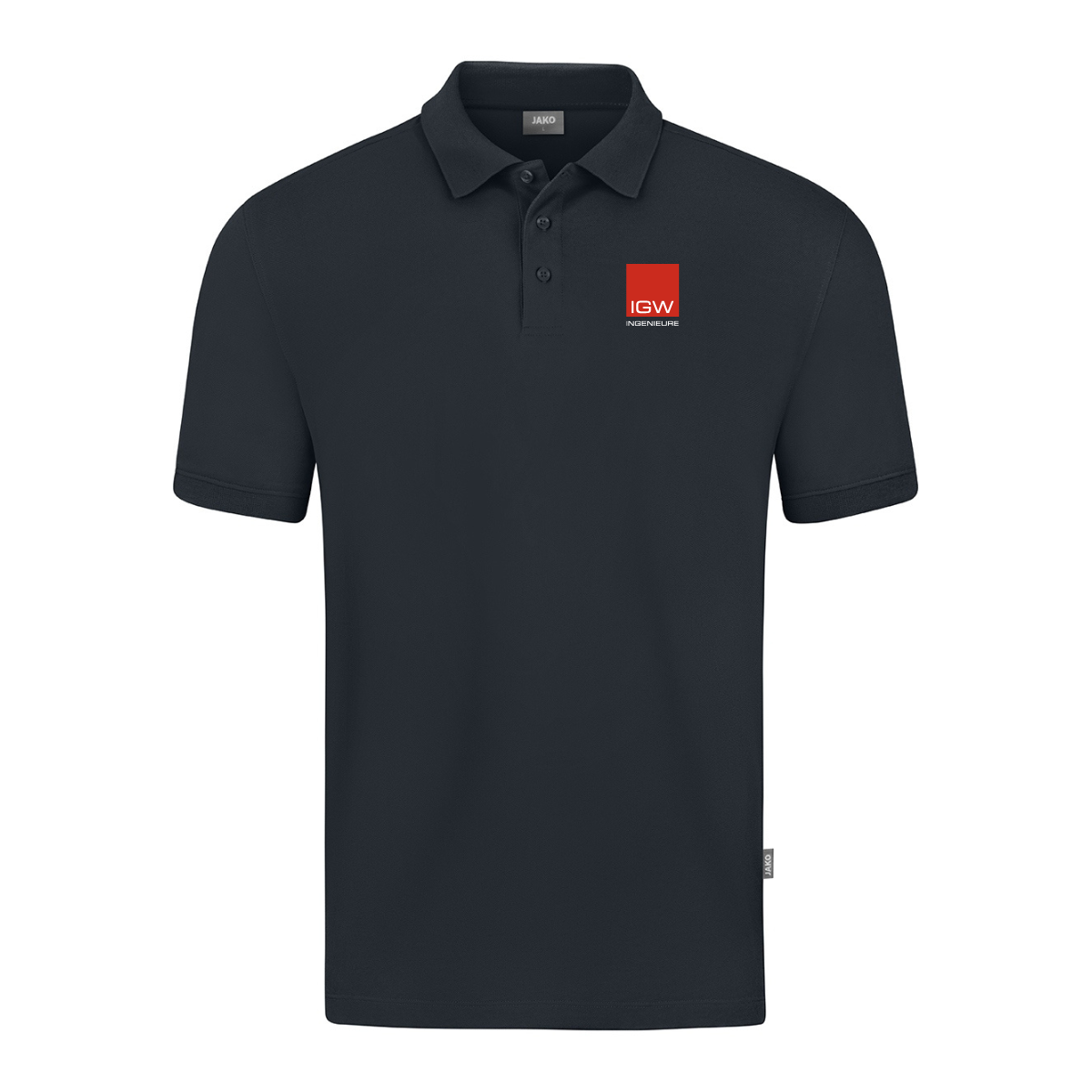 JAKO Poloshirt Doubletex anthrazit (inkl. Veredelung) - IGW