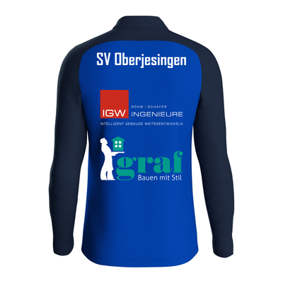Jako Zip Top Iconic royal/marine (inkl. Bedruckung) - SV Oberjesingen