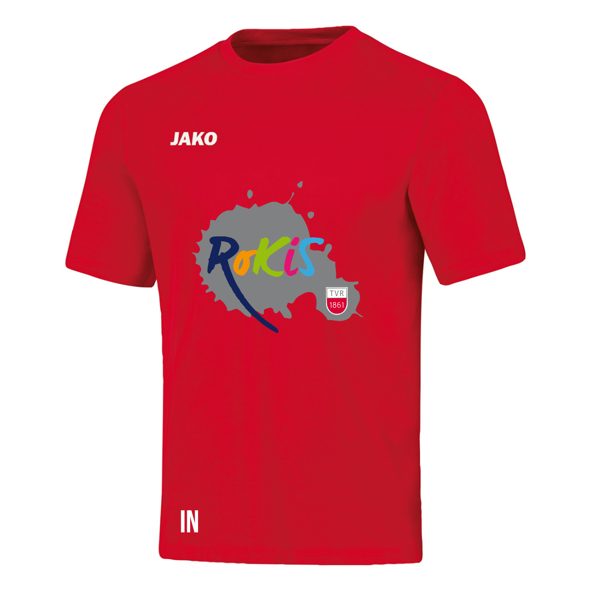 JAKO T-Shirt BASE rot (inkl. Bedruckung) - TV Rottenburg Rokis