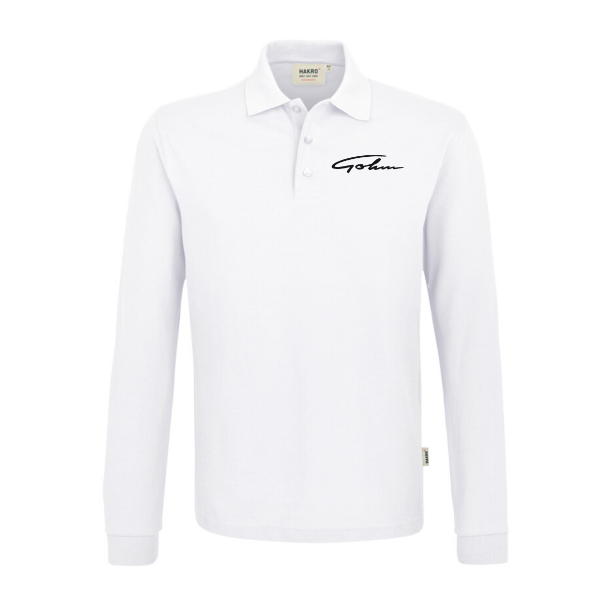 Hakro Damen Longsleeve MIKRALINAR Weiß (inkl. Bedruckung) - Gohm