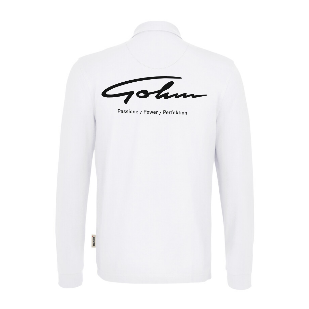 Hakro Damen Longsleeve MIKRALINAR Weiß (inkl. Bedruckung) - Gohm