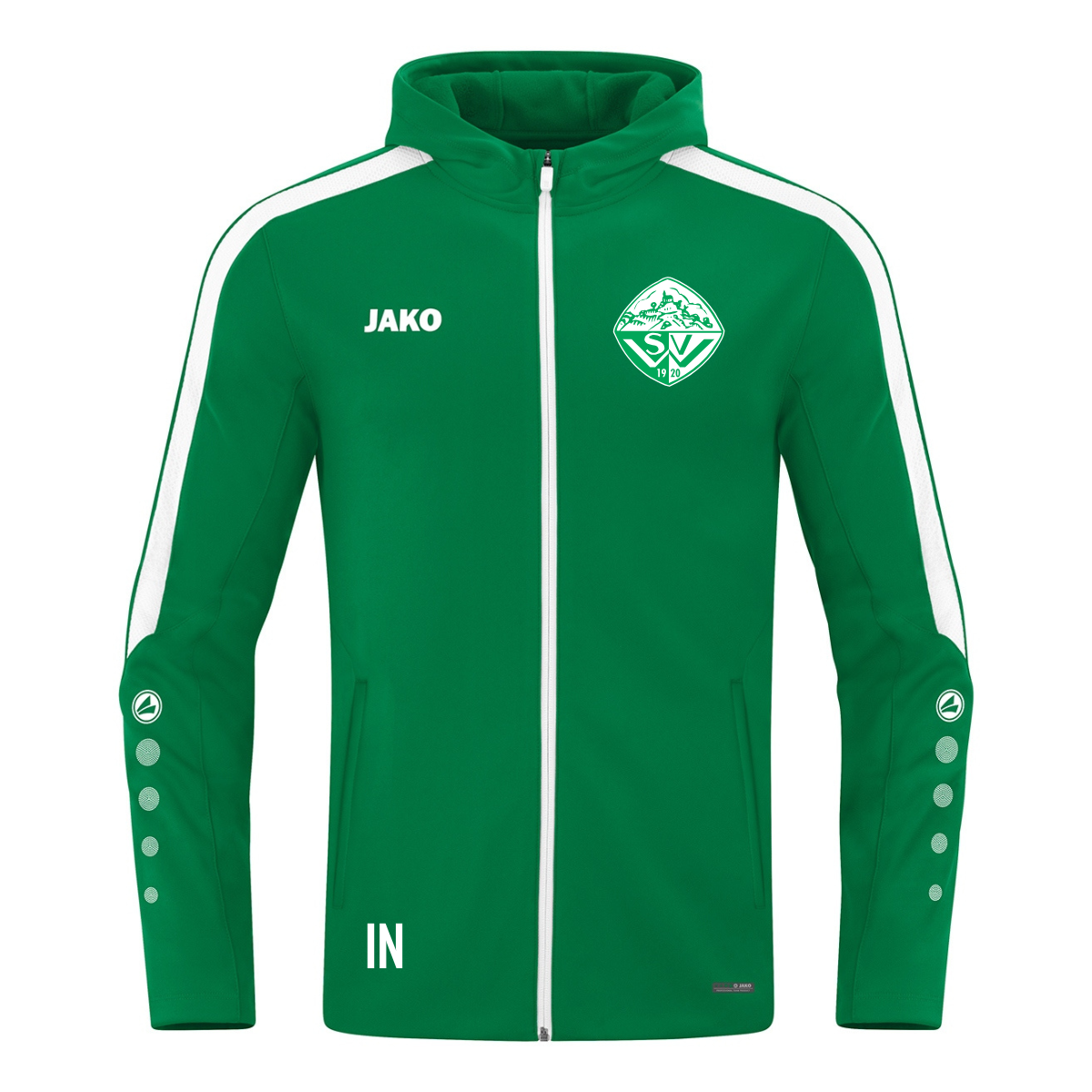 JAKO Kapuzenjacke Power sportgrün (inkl. Bedruckung) - SV Wurmlingen Jugend