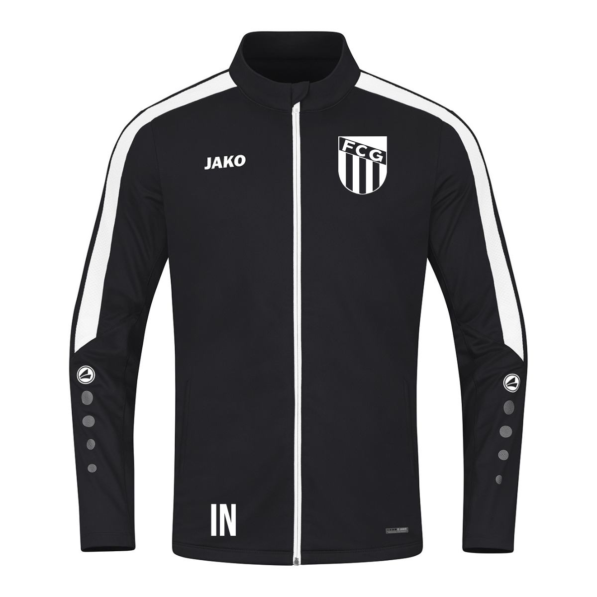 JAKO Polyesterjacke Power schwarz (inkl. Bedruckung) - FC Gärtringen