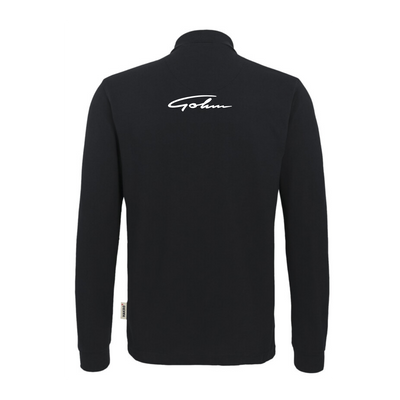 Hakro Herren Longsleeve MIKRALINAR Schwarz (inkl. Bedruckung) - Ferrari Gohm