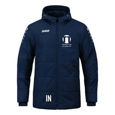 JAKO Coachjacke Team mit Kapuze marine (inkl. Bedruckung) - JFV Steinachtal/Waldachtal