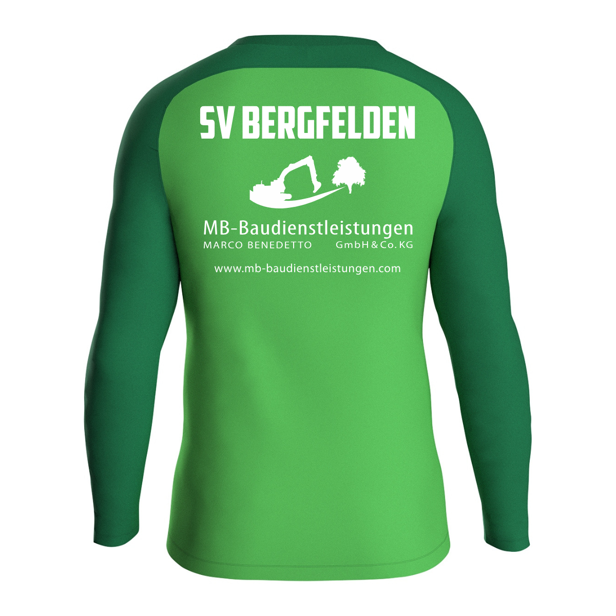 JAKO Sweat Iconic soft green/sportgrün (Inkl. Bedruckung) - SV Bergfelden