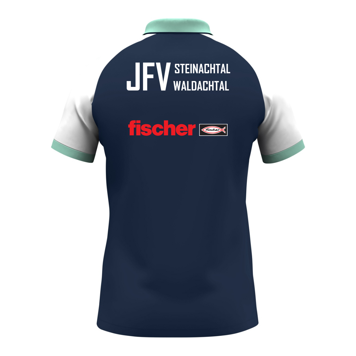 JAKO Polo Dynamic marine/weiß/minze (inkl. Bedruckung) - JFV Steinachtal/Waldachtal