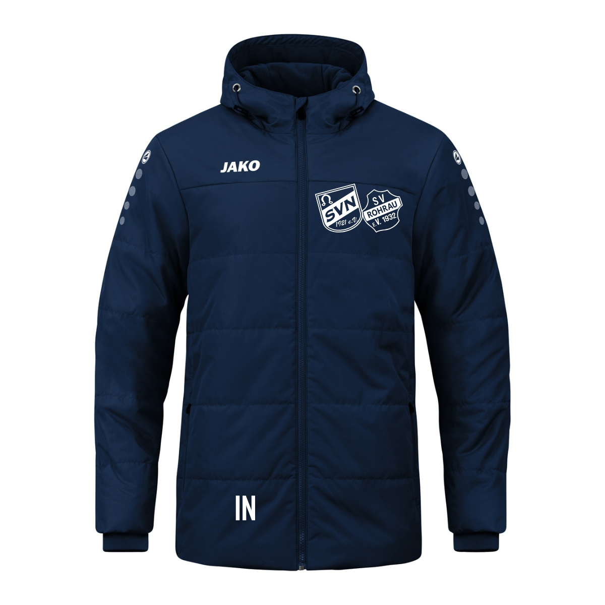 JAKO Coachjacke Team mit Kapuze marine (inkl. Bedruckung) - SGM Nufringen/Rohrau