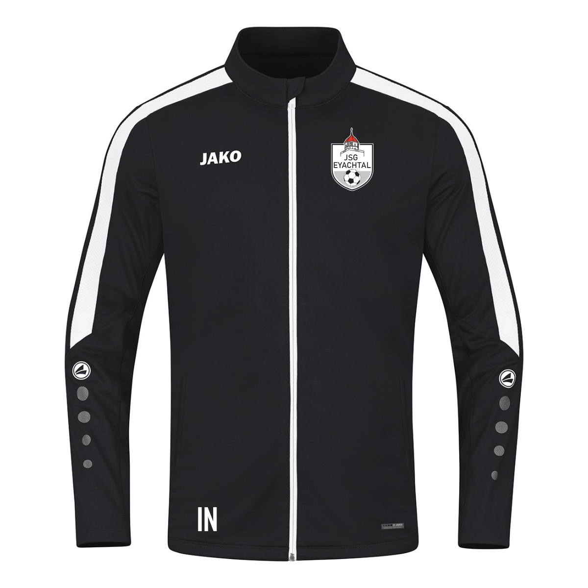JAKO Polyesterjacke Power schwarz (inkl. Bedruckung) - JSG Eyachtal