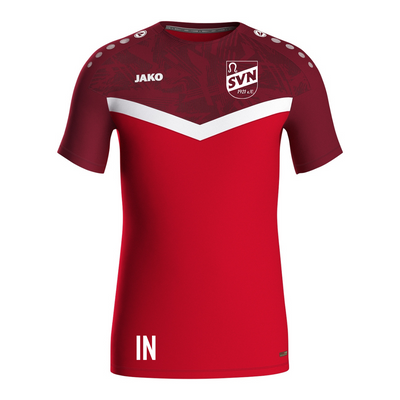 JAKO T-Shirt Iconic rot/weinrot (inkl. Bedruckung) - SV Nufringen