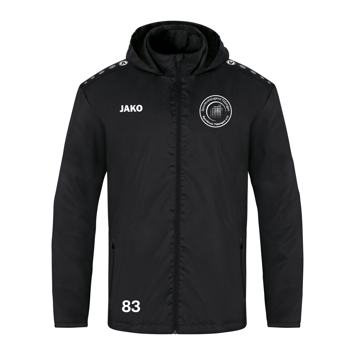 JAKO Allwetterjacke Team 2.0 schwarz (inkl. Bedruckung) - Sportkreis Tübingen