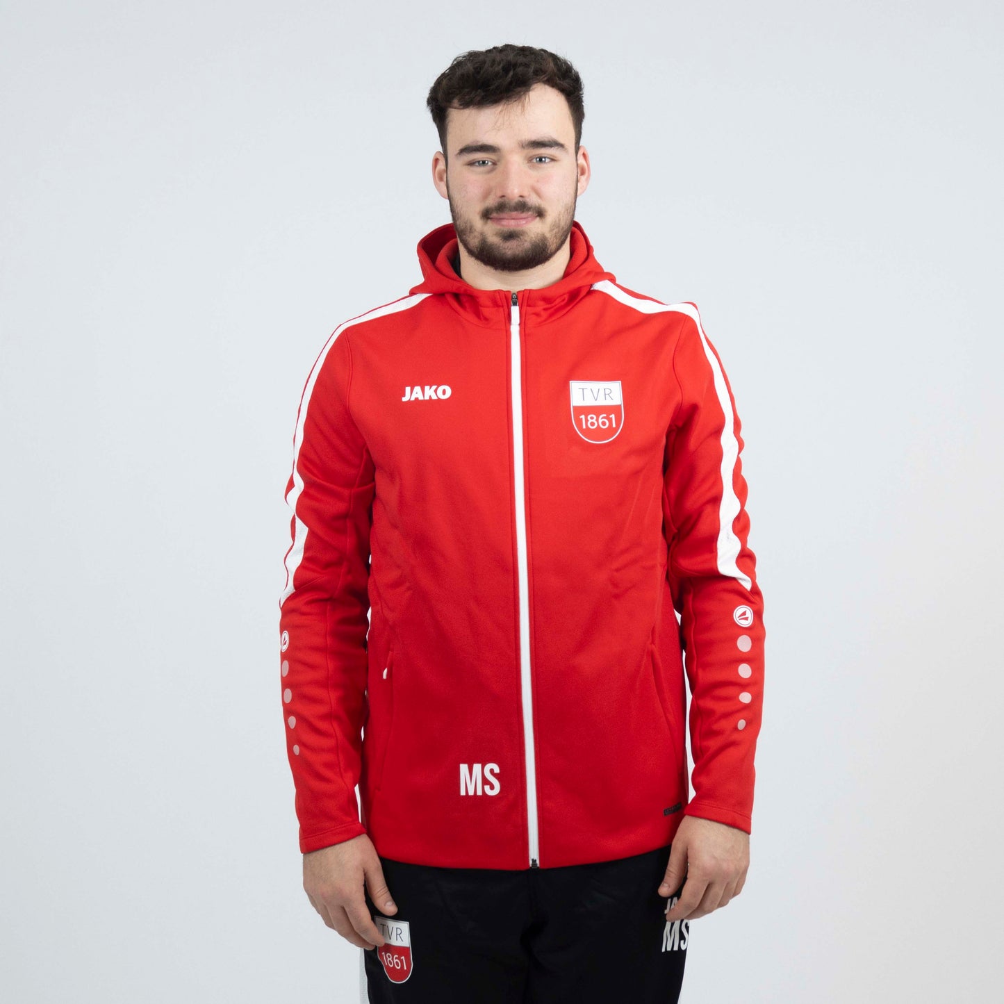 JAKO Kapuzenjacke Power rot (inkl. Bedruckung) - TV Rottenburg
