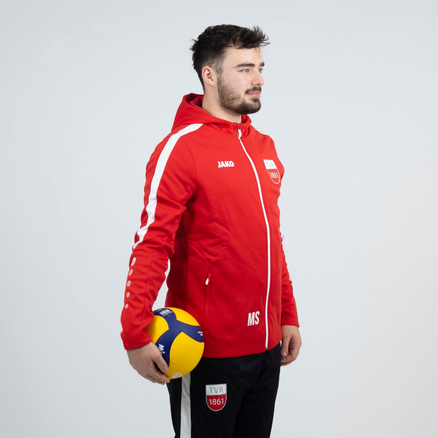 JAKO Kapuzenjacke Power rot (inkl. Bedruckung) - TV Rottenburg