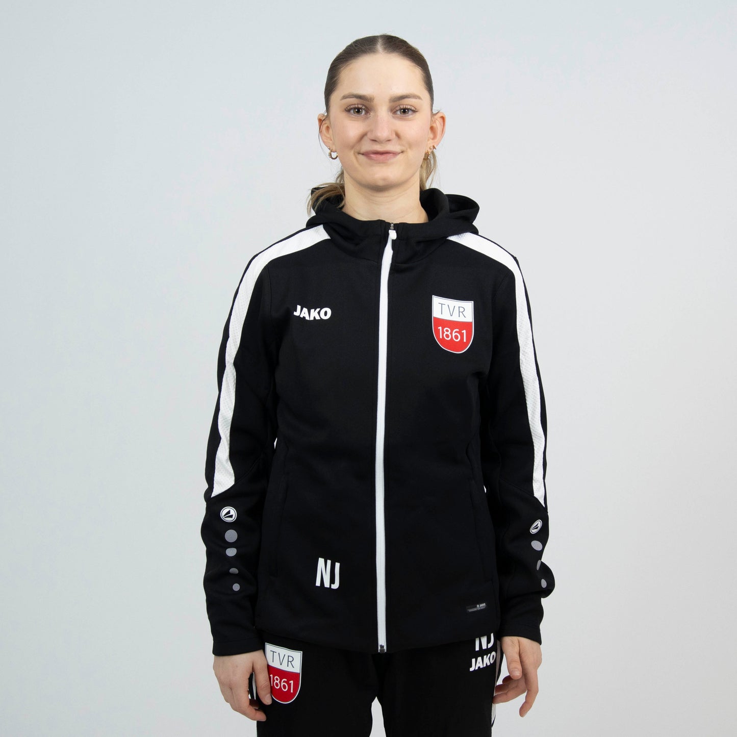 JAKO Kapuzenjacke Power schwarz (inkl. Bedruckung) - TV Rottenburg