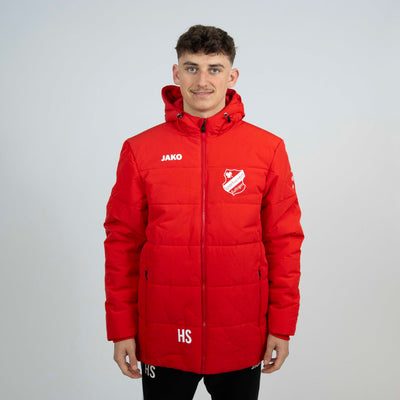 JAKO Coachjacke Team mit Kapuze rot (inkl. Bedruckung) - SV Eutingen