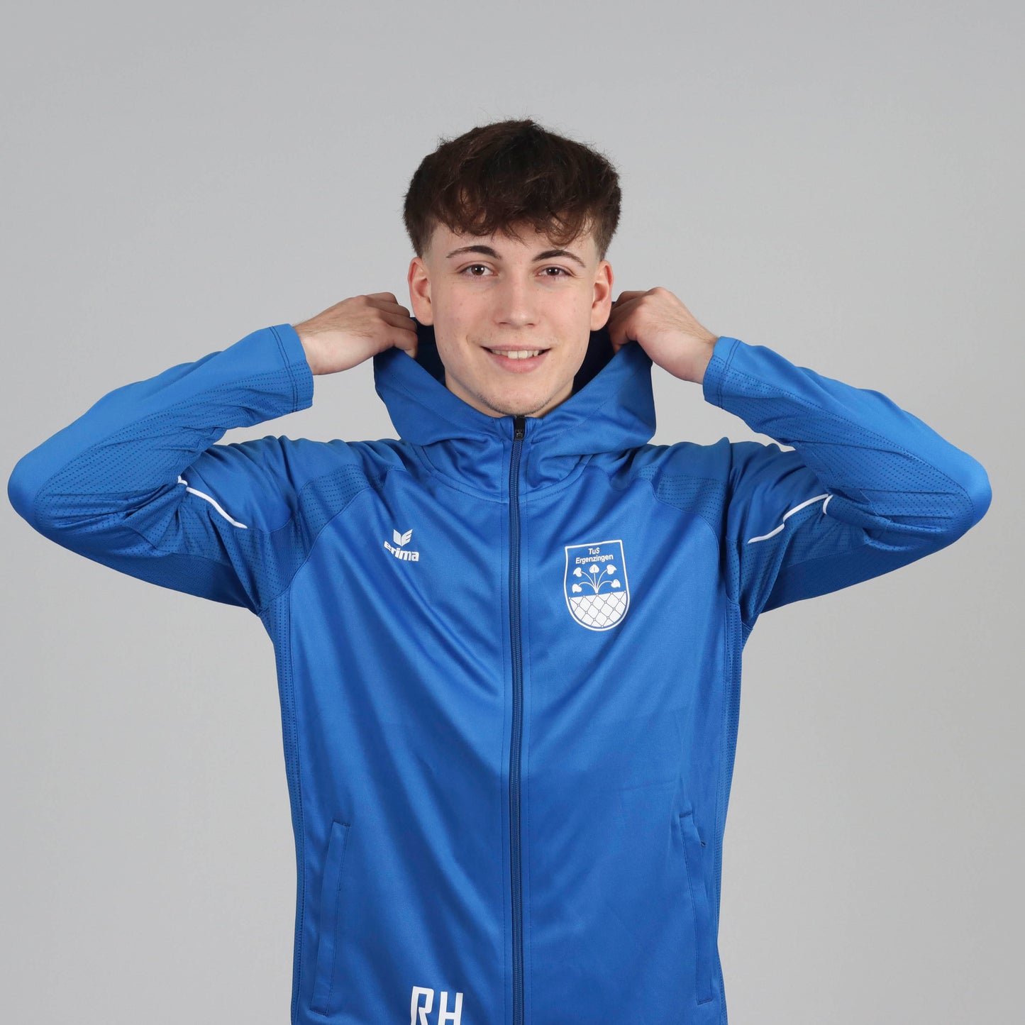 ERIMA Liga Star Trainingsjacke mit Kapuze (inkl. Bedruckung) - Blau - TuS Ergenzingen