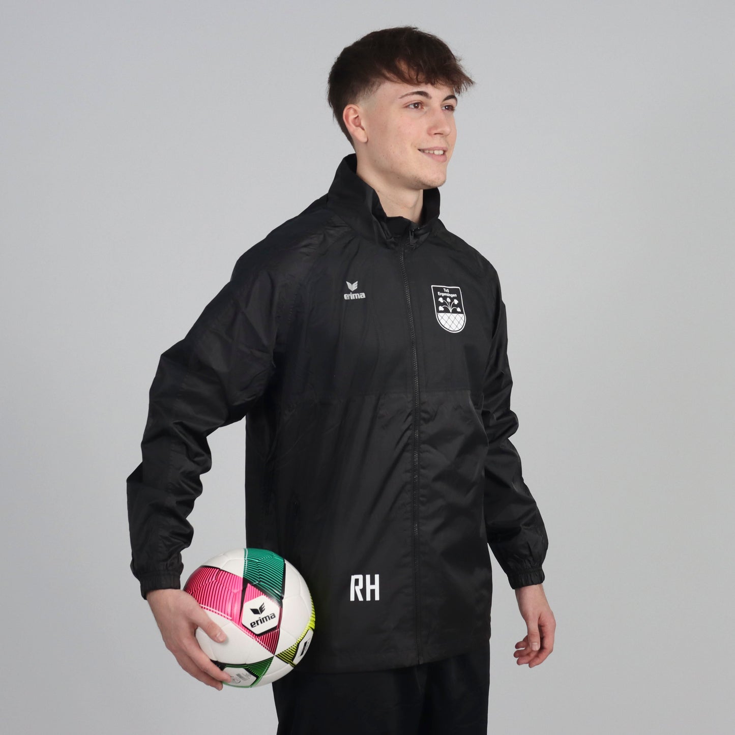 ERIMA Team Allwetterjacke (inkl. Bedruckung) - Schwarz - TuS Ergenzingen