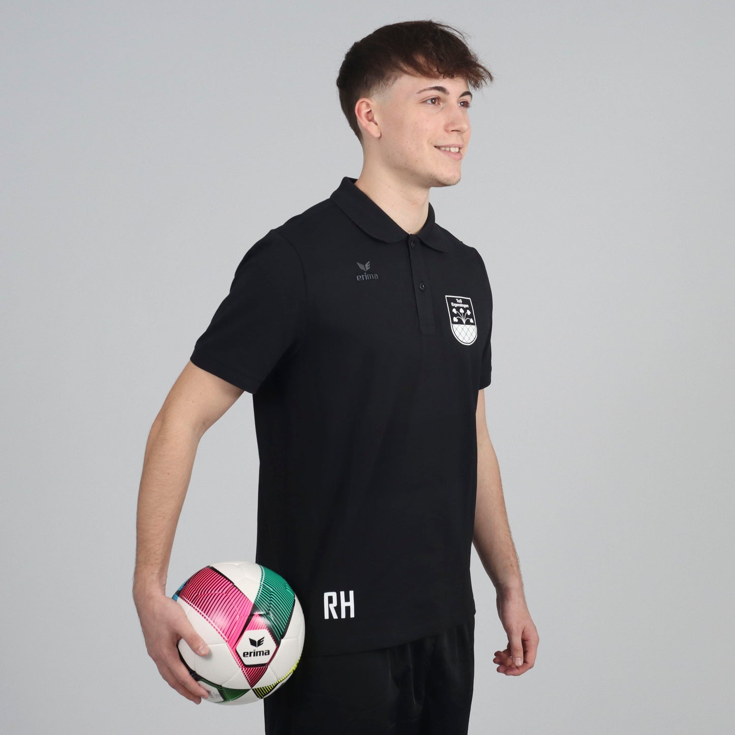 ERIMA Teamsport Poloshirt (inkl. Bedruckung) - Schwarz - TuS Ergenzingen