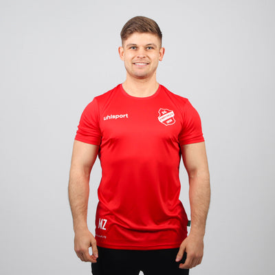 UHLSPORT Functional T-Shirt ESSENTIAL (inkl. Bedruckung) - Rot/Weiss - SG Empfingen