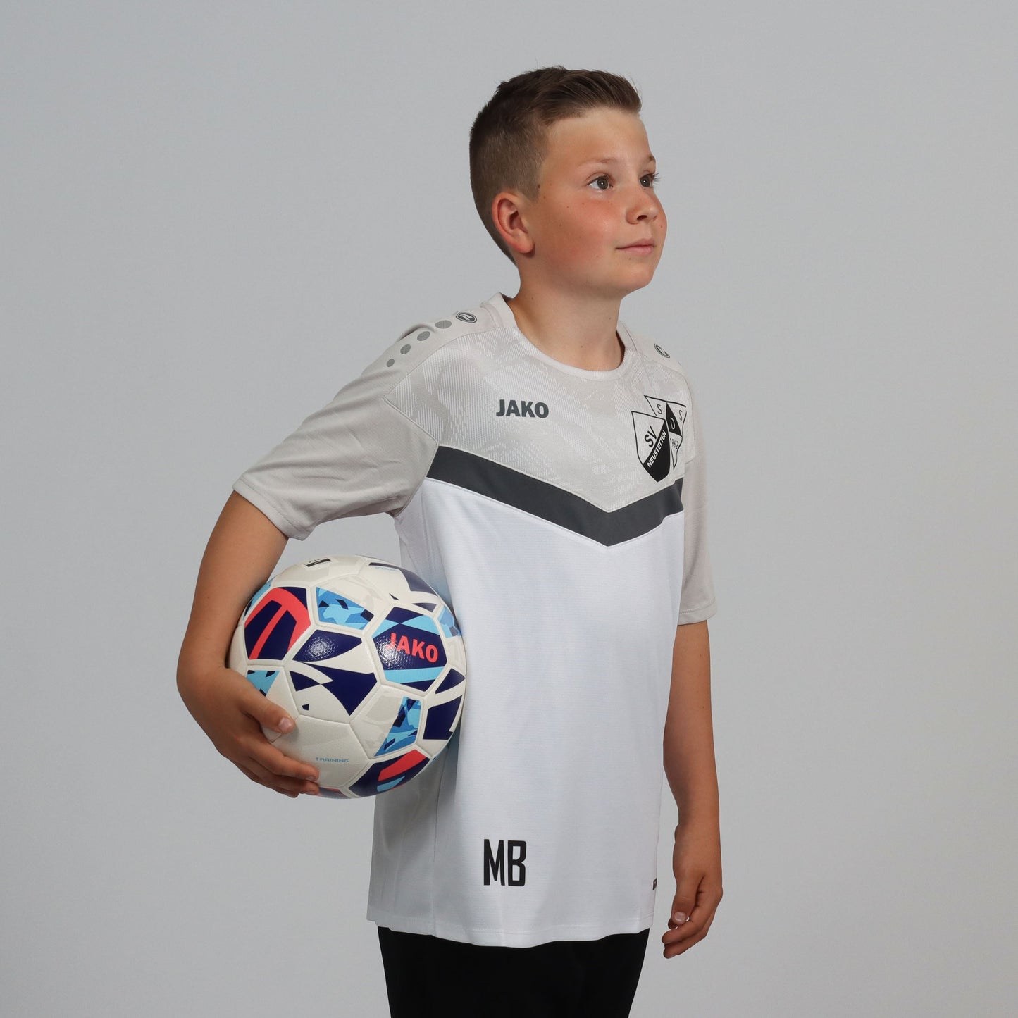 JAKO T-Shirt Iconic weiß/soft grey/anthra light - SGM Neustetten/Seebronn