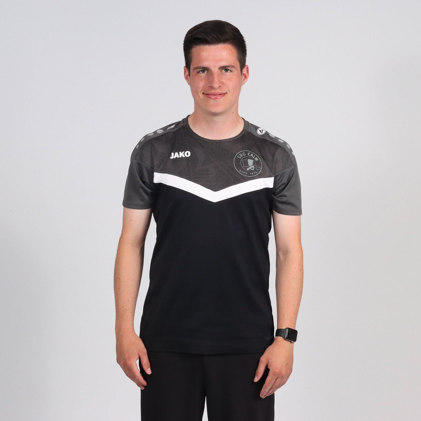 Jako T-Shirt Iconic schwarz/anthrazit (inkl. Bedruckung)- SRG Calw