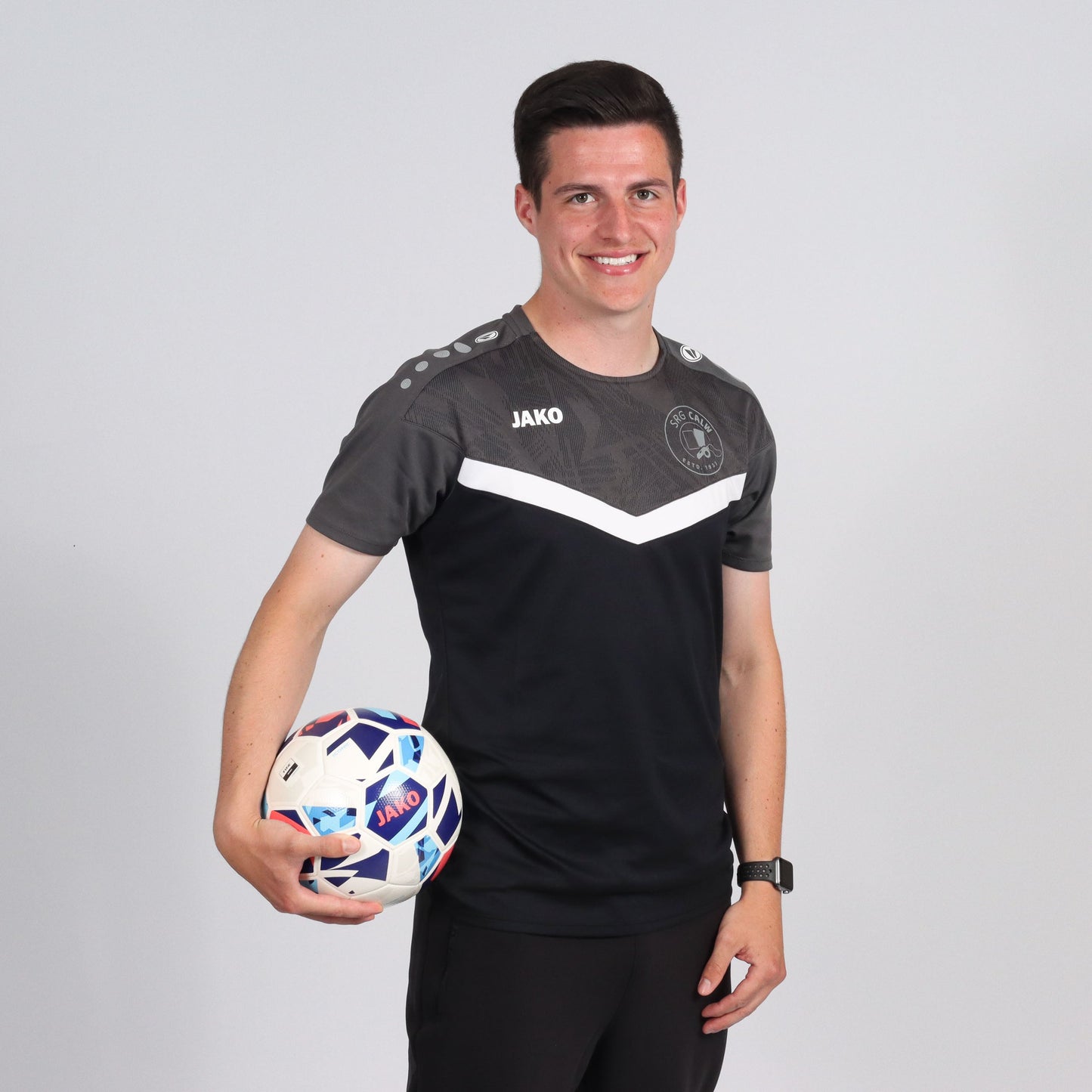 Jako T-Shirt Iconic schwarz/anthrazit (inkl. Bedruckung)- SRG Calw