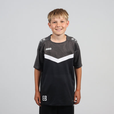 JAKO T-Shirt Iconic (inkl. Bedruckung) schwarz/anthrazit - SGM Eichenberg