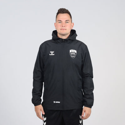 HUMMEL Rain Jacket ESSENTIAL (inkl. Bedruckung) - Schwarz - VfL Pfullingen