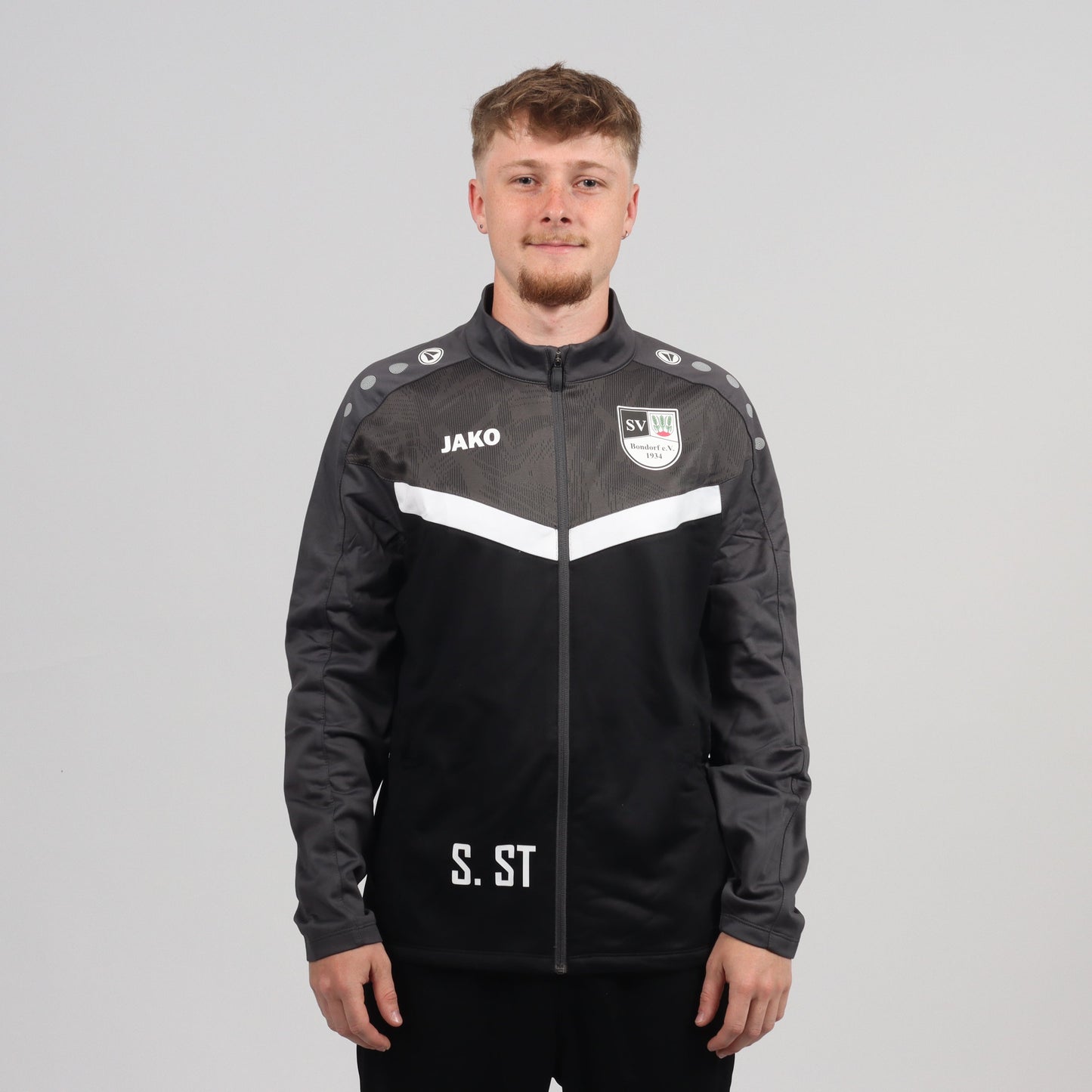 Jako Polyesterjacke Iconic Schwarz/Anthrazit - SV Bondorf Aktive