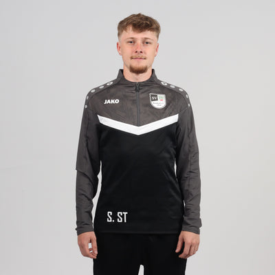 Jako Zip Top Iconic Schwarz/Anthrazit - SV Bondorf Aktive