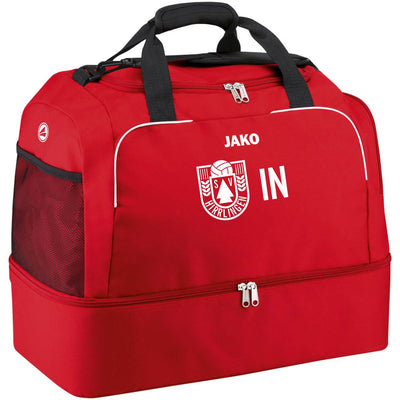 JAKO Sporttasche mit Bodenfach CLASSICO (inkl. Bedruckung) - Rot - SV Hirrlingen
