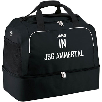 JAKO Sporttasche mit Bodenfach CLASSICO (inkl. Bedruckung) - Schwarz - JSG Ammertal