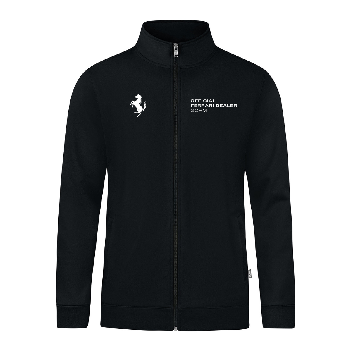 JAKO Sweatjacke Doubletex schwarz (inkl. Bedruckung) - Ferrari Gohm