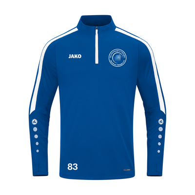 JAKO Zip Top POWER Blau (inkl. Bedruckung) - Sportkreis Tübingen