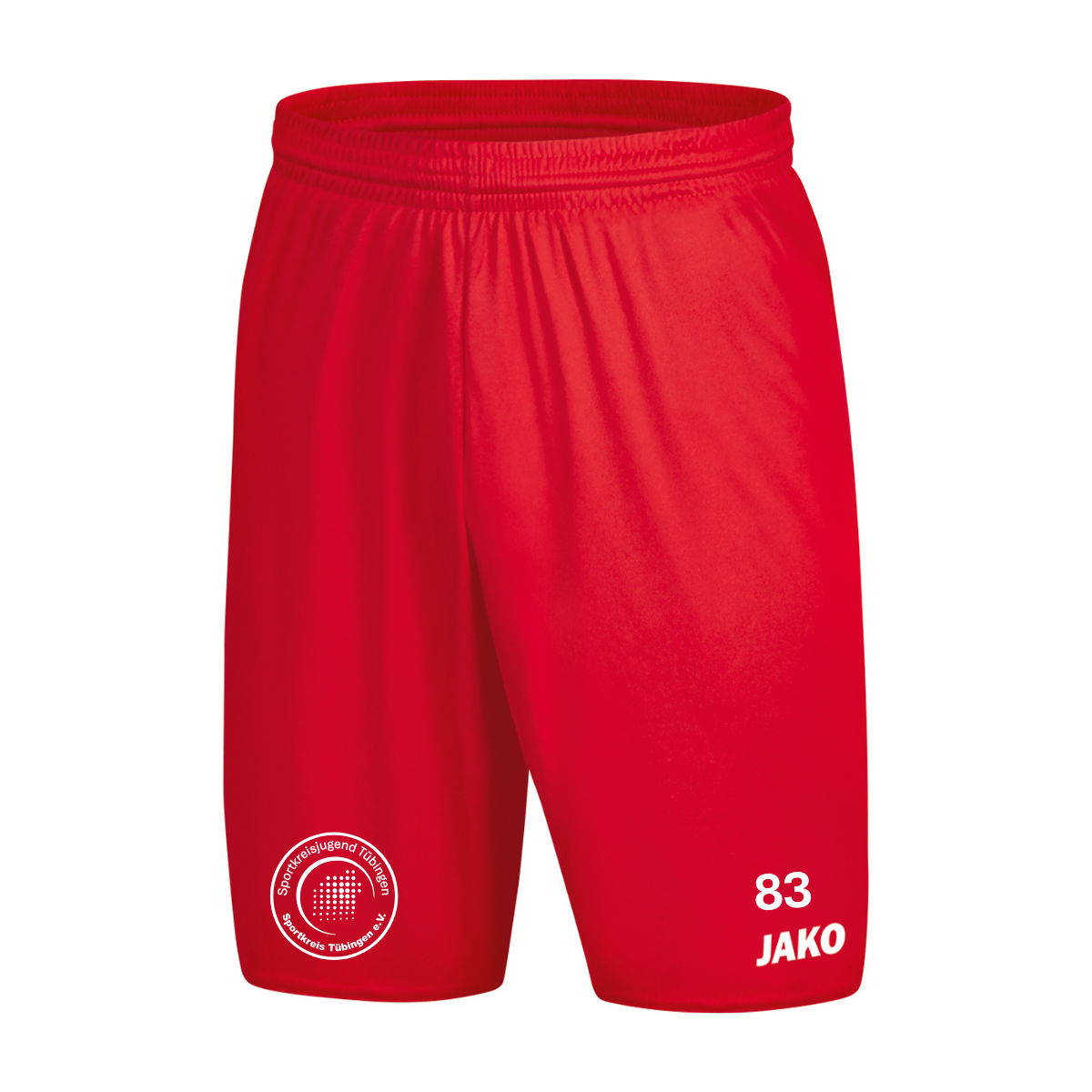 JAKO Sporthose Manchester 2.0 rot (inkl. Bedruckung) - Sportkreis Tübingen