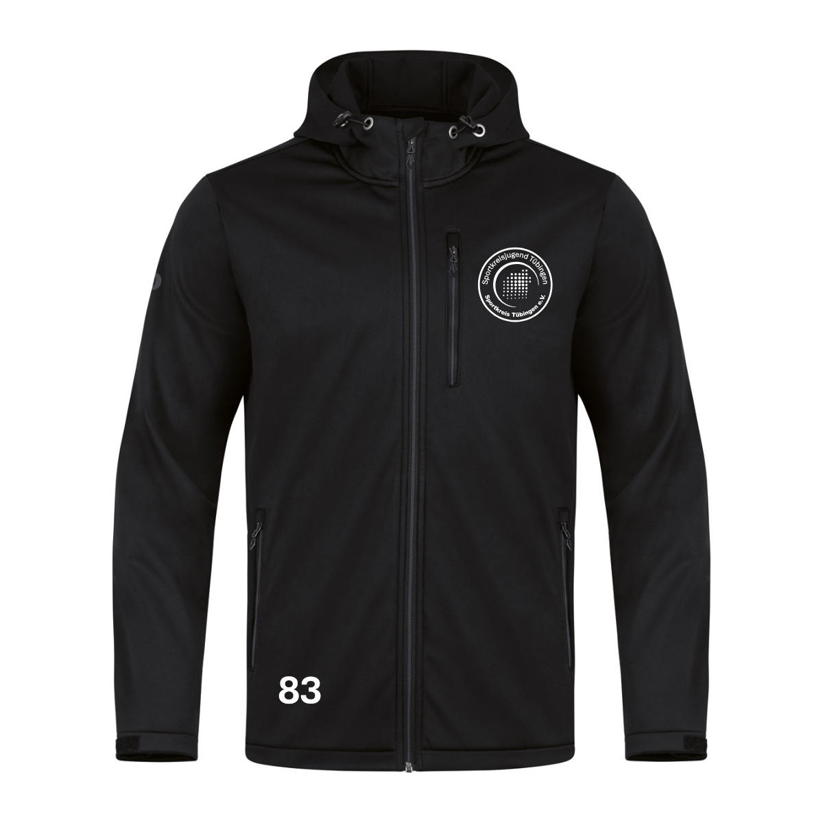 JAKO Softshelljacke Premium Schwarz Herren/Damen (inkl. Bedruckung) -  Sportkreis Tübingen