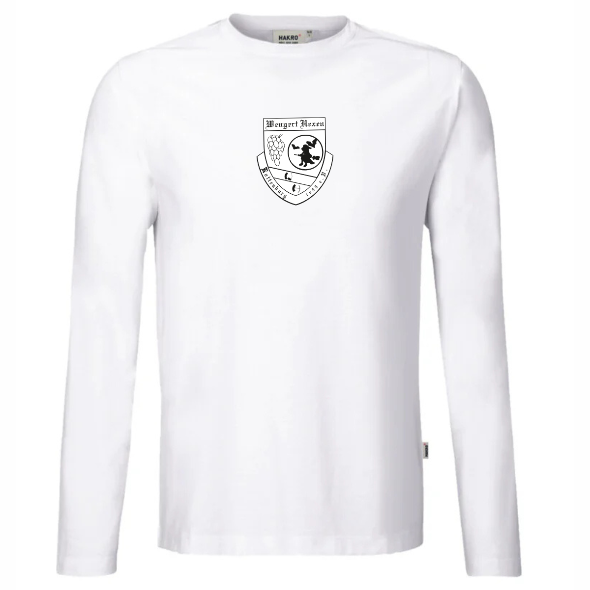 HAKRO Longsleeve Mikarlinar weiß (inkl. Bedruckung) - Wengert Hexen 1999 e.V.