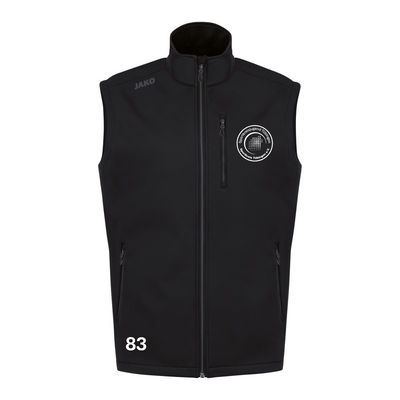 JAKO Softshellweste Premium schwarz (inkl. Bedruckung) - Sportkreis Tübingen