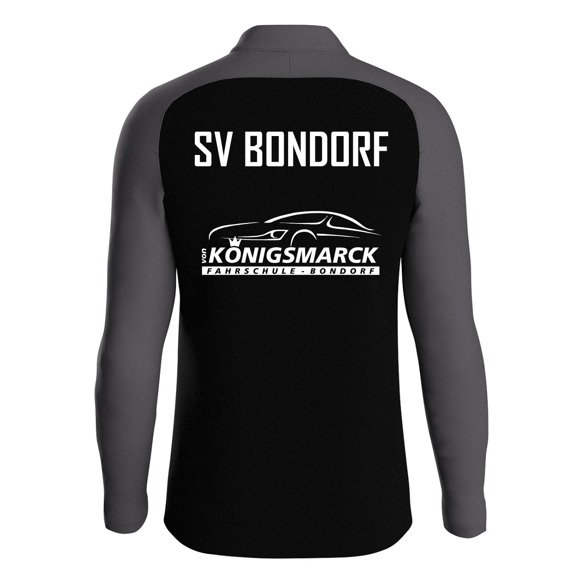 Jako Zip Top Iconic Schwarz/Anthrazit - SV Bondorf Aktive