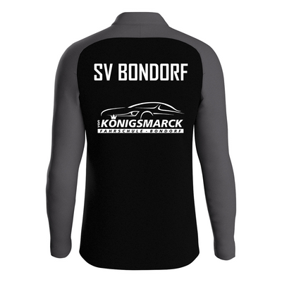 Jako Zip Top Iconic Schwarz/Anthrazit - SV Bondorf Aktive