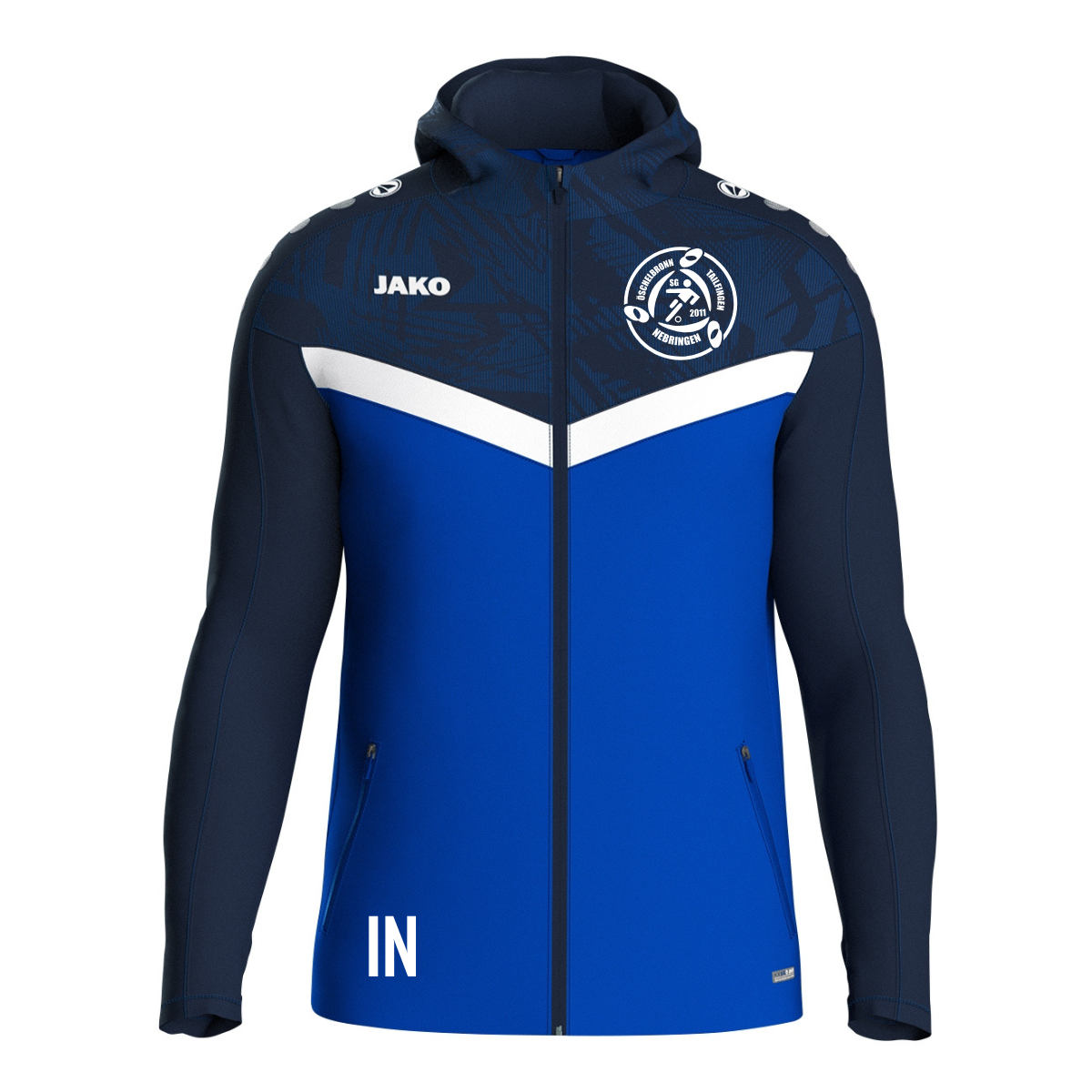 Jako Kapuzenjacke Iconic royal/marine (inkl. Bedruckung) - SG Gäufelden