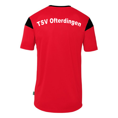UHLSPORT JUGEND T-Shirt SQUAD (inkl. Bedruckung) - Rot/Schwarz - TSV Ofterdingen