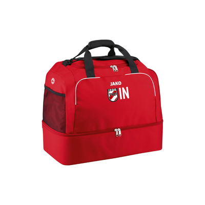 JAKO Sporttasche mit Bodenfach CLASSICO (inkl. Bedruckung) - Rot - TV Derendingen